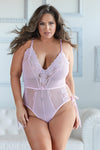 Plus Size Belle Lace & Mesh Teddy