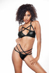 Criss Cross Bralette and Thong Set