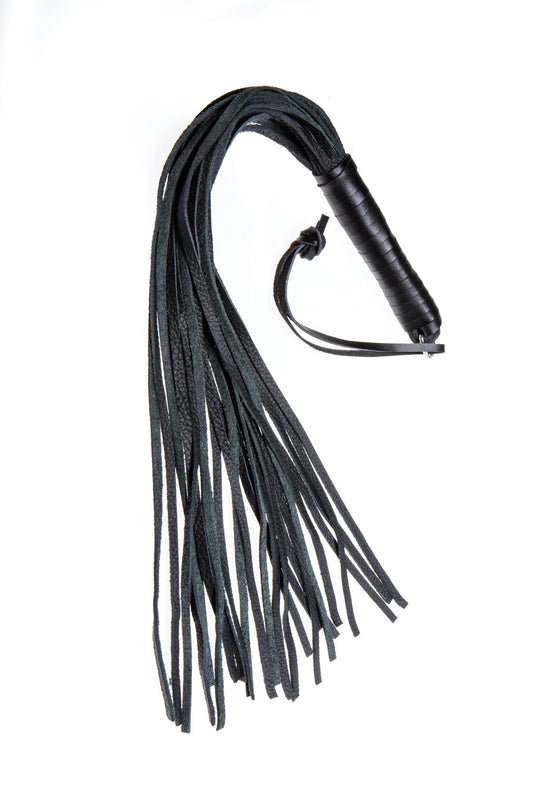 Fetish Leather Whip with handle