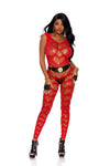 Crochet Footless Bodystocking With Open Crotch