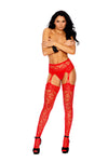 Heart Net Suspender Pantyhose