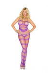 Elegant Moments Strappy Bodystocking With Open Crotch  Plus Size EM1658Q