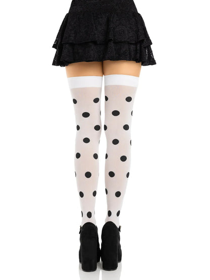 Dotty Thigh High Stockings