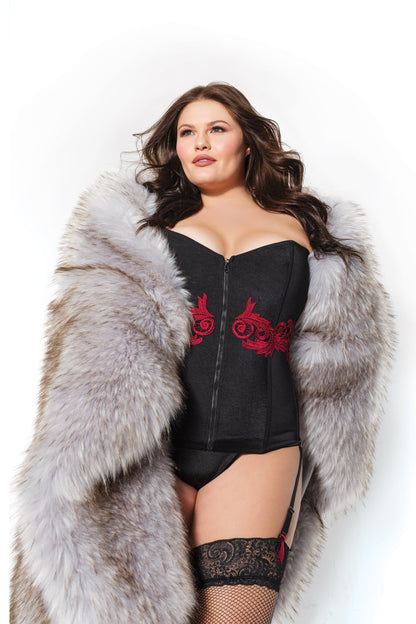 Coquette 20309 Fully Boned Corset With Scallop Lace