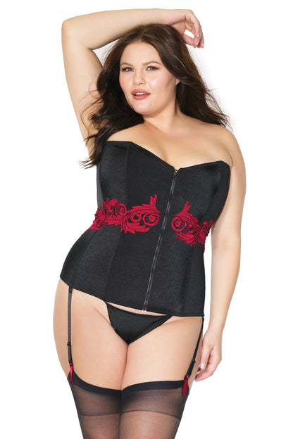 Coquette 20309 Fully Boned Corset With Scallop Lace