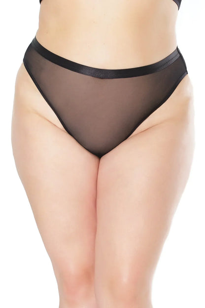 Coquette 22136 Mesh High Rise Crotchless Panty