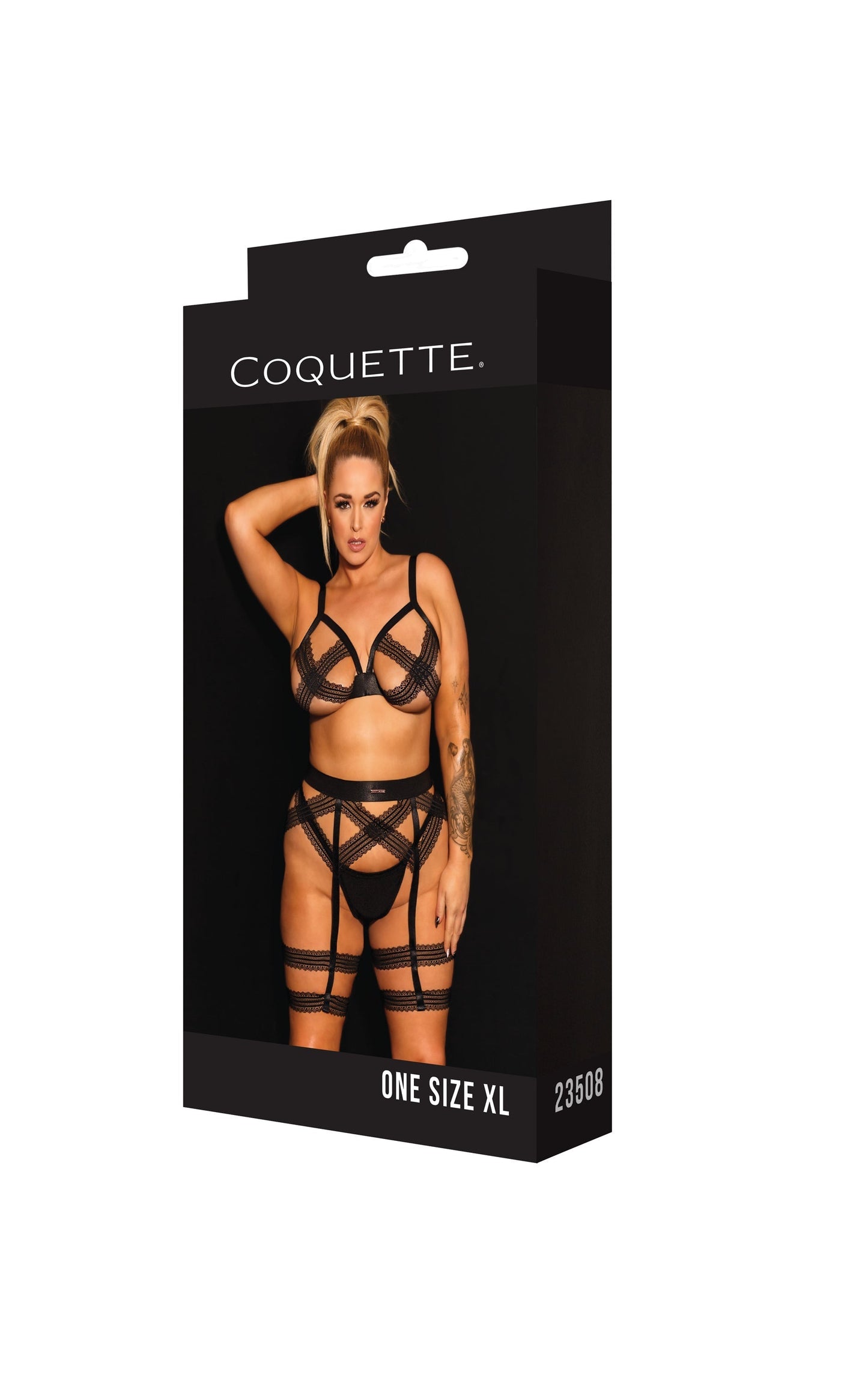 Coquette 23508 Bralette & Garter Belt