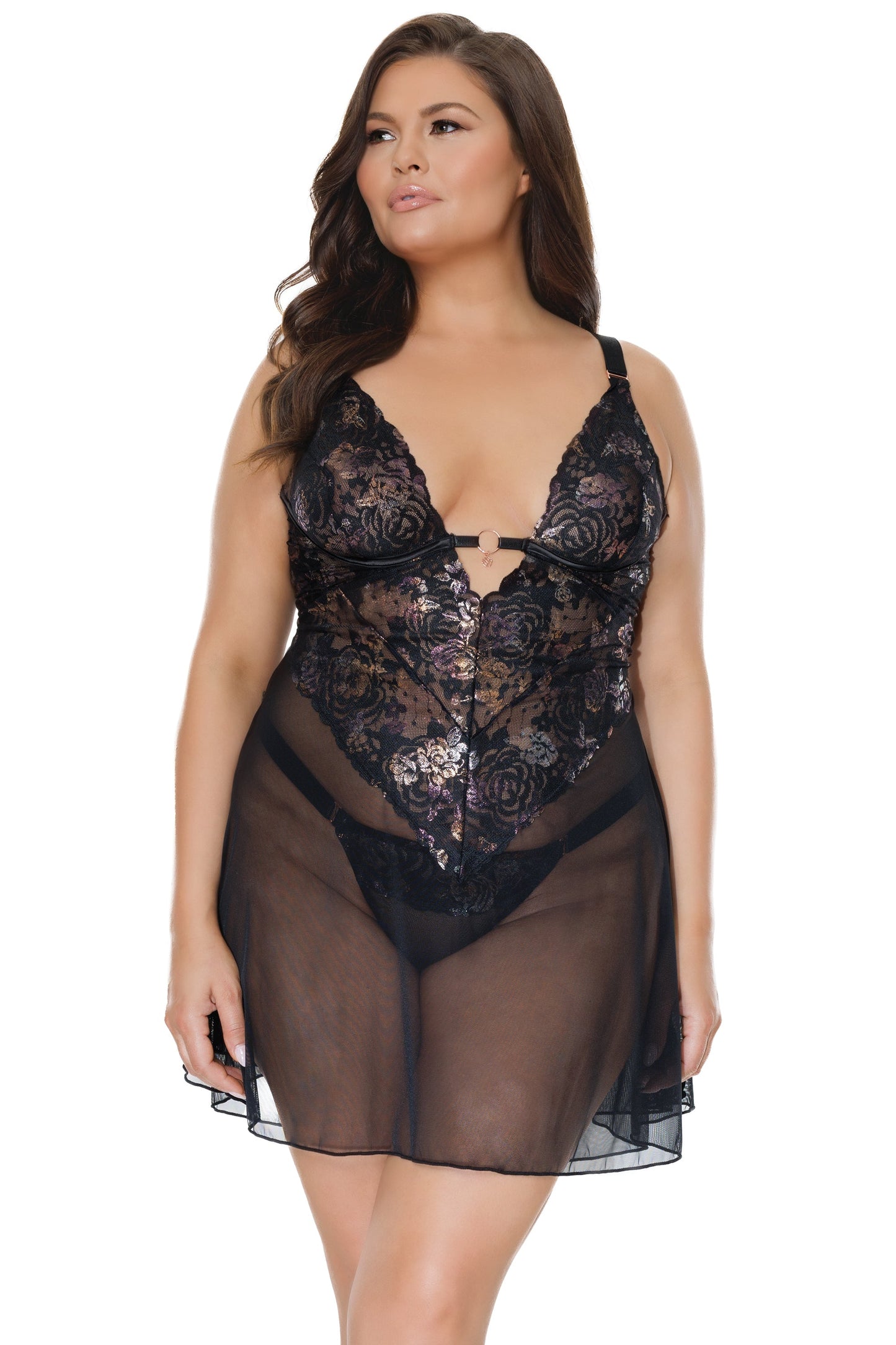 Coquette 24102 Babydoll & Thong Set