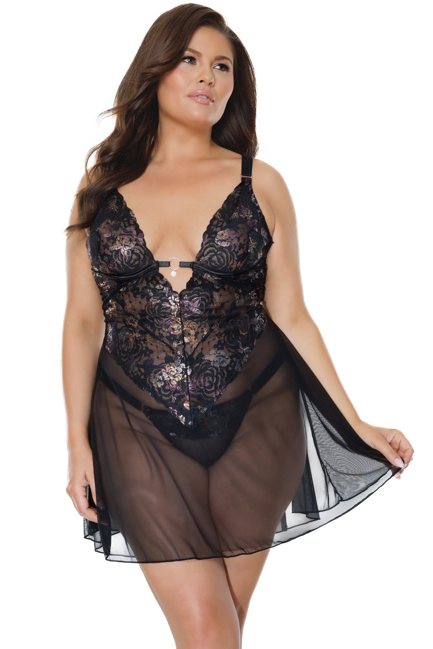 Coquette 24102 Babydoll & Thong Set