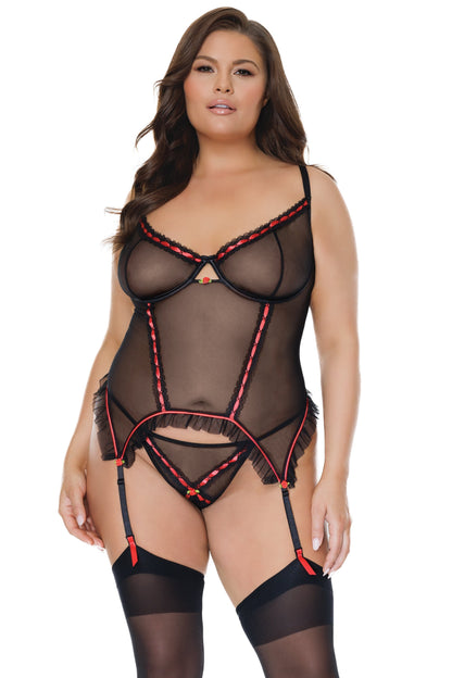 Coquette 24106 Bustier & G-String Set