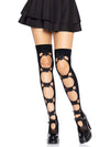 Butterfly Cut Out Thigh High Stockings