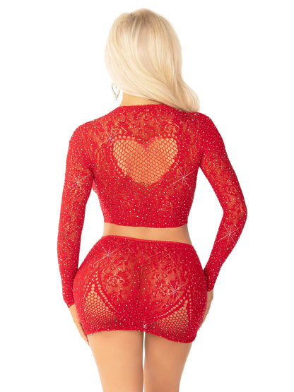 Leg Ave Wildest Dreams Crop Top and Skirt Set