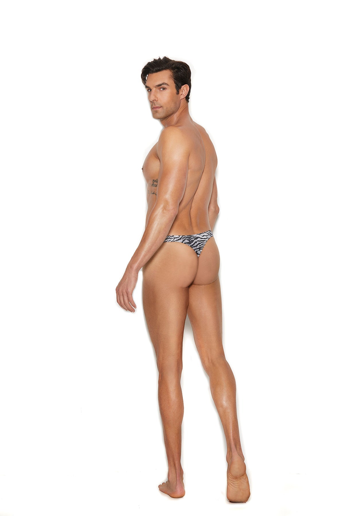 Elegant Moments Men's Zebra Thong