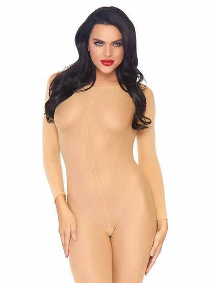 Leg Avenue 8297 Sheer Long Sleeves Bodystocking