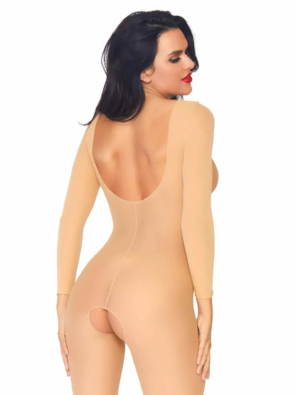 Leg Avenue 8297 Sheer Long Sleeves Bodystocking