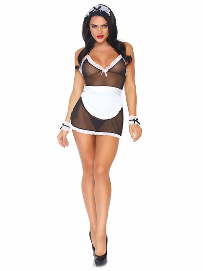 Seductive French Maid Role Play Costume