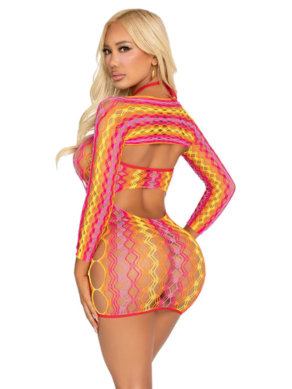 Eyes On Me Dress and Shrug Set