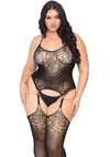 Leg Avenue  Seamless Jacquard Lace Bodystocking  89175X