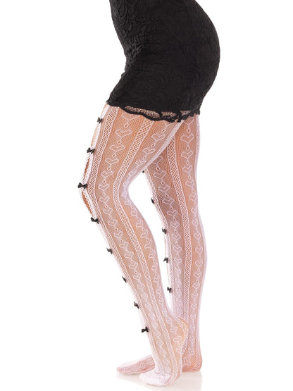 Sweetheart Striped Tights