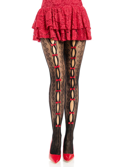 Sweetheart Striped Tights