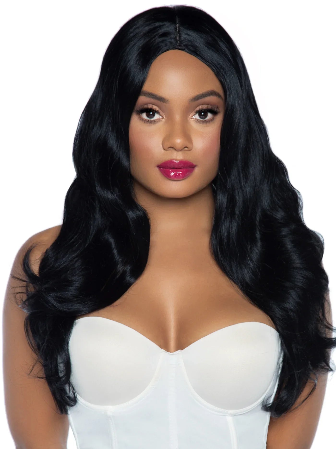 27" Long Wavy Roleplay Center Part Wig