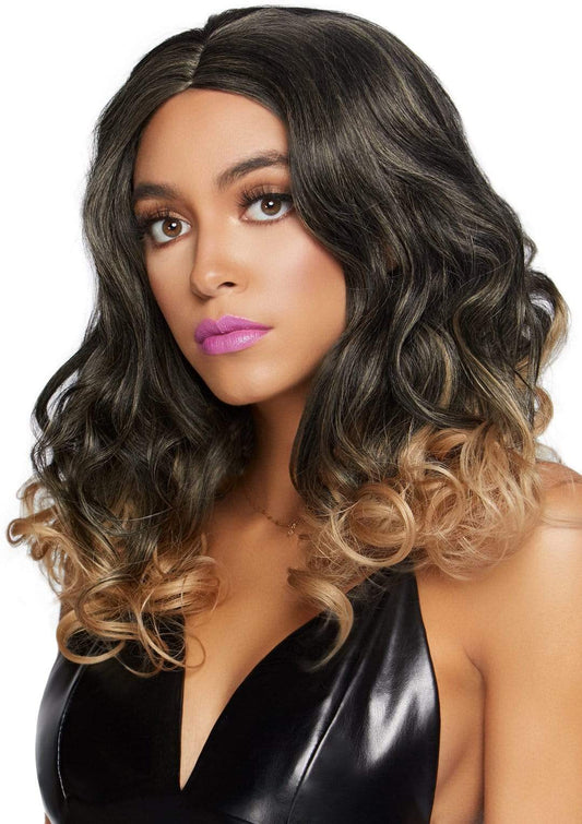 18" Curly Roleplay Ombre Long Bob Wig