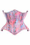 Daisy TD-1844 Retro Swirl Steel Boned Curvy Cut Underbust Cincher Corset