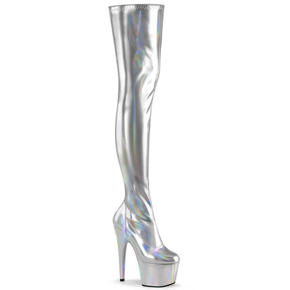 Pleaser Adore-3000HWR Stretch Thigh High Boot
