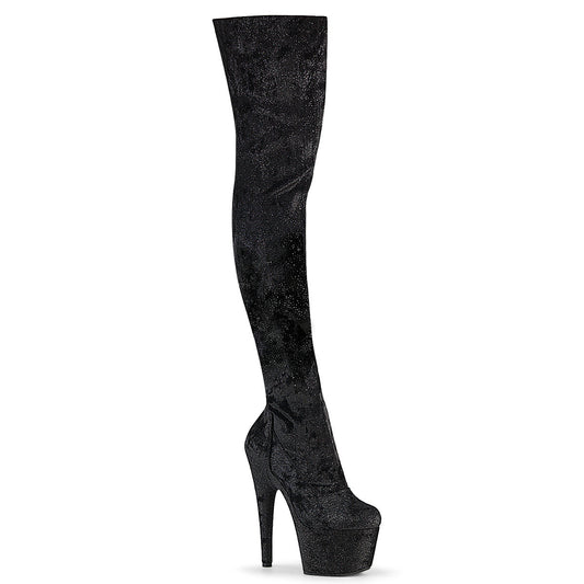 Pleaser Adore-3000WR Platform Stretch Thigh High Boot