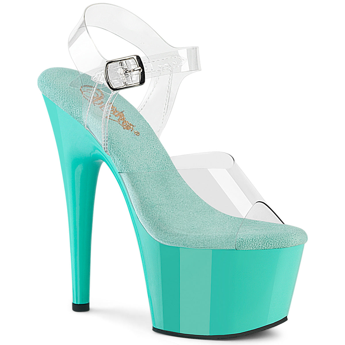 Pleaser Adore-708 Stiletto Platform Ankle Strap  Shoe In 10 Colors