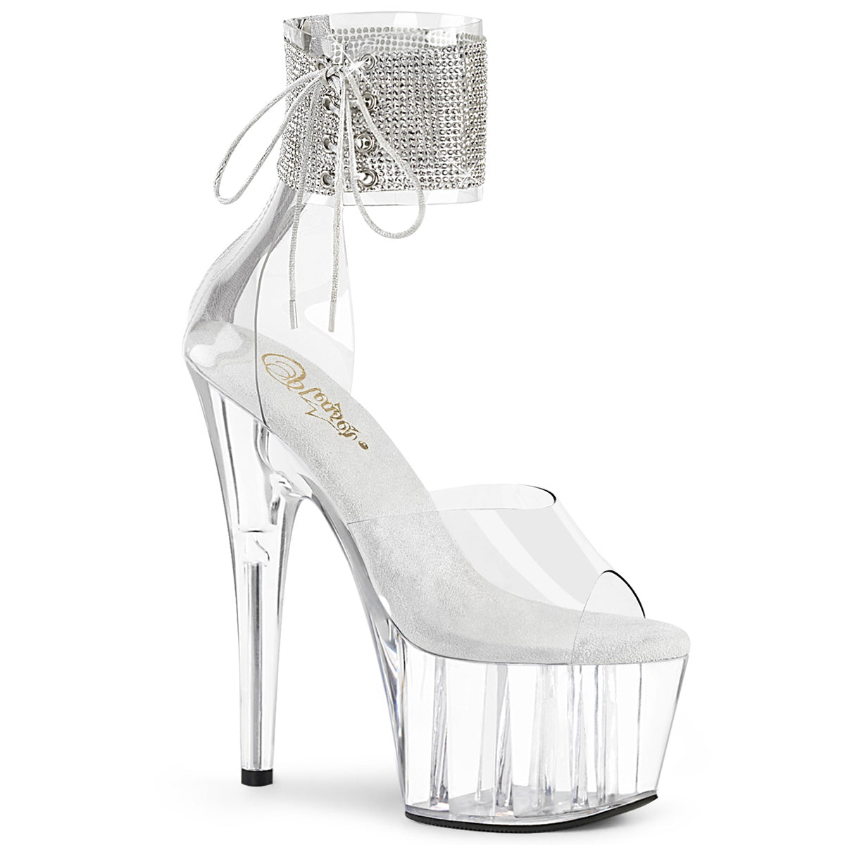 Pleaser Adore-724RS Embellished Ankle Cuff Sandal