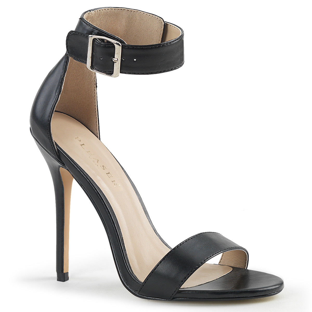 Pleaser Amuse-10 Closed Back Ankle Strap Sandal