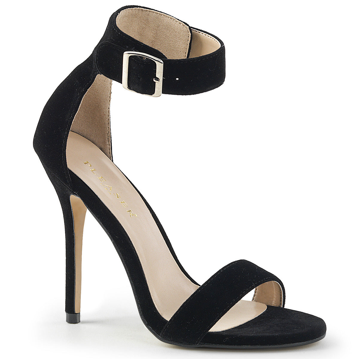Pleaser Amuse-10 Closed Back Ankle Strap Sandal