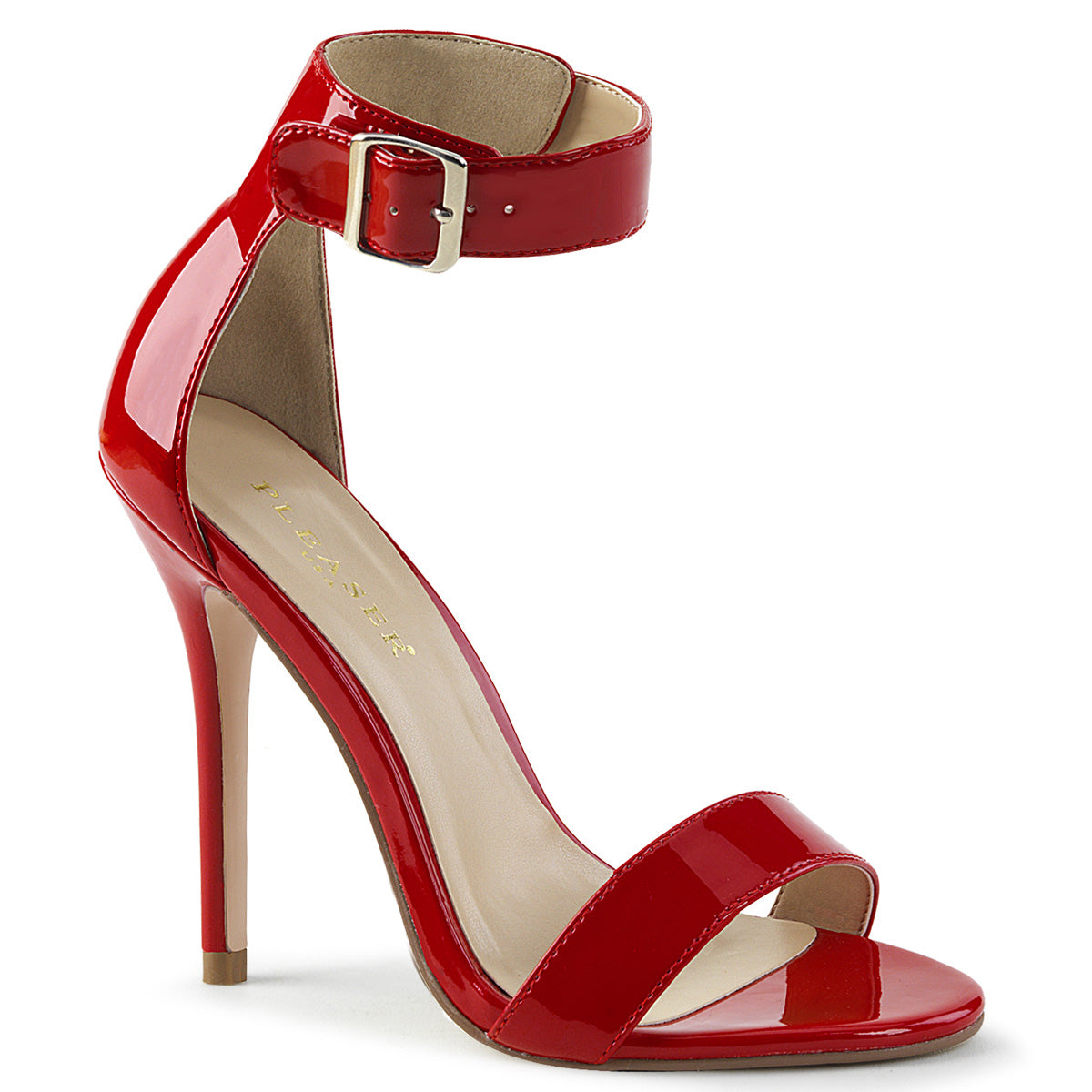 Pleaser Amuse-10 Closed Back Ankle Strap Sandal