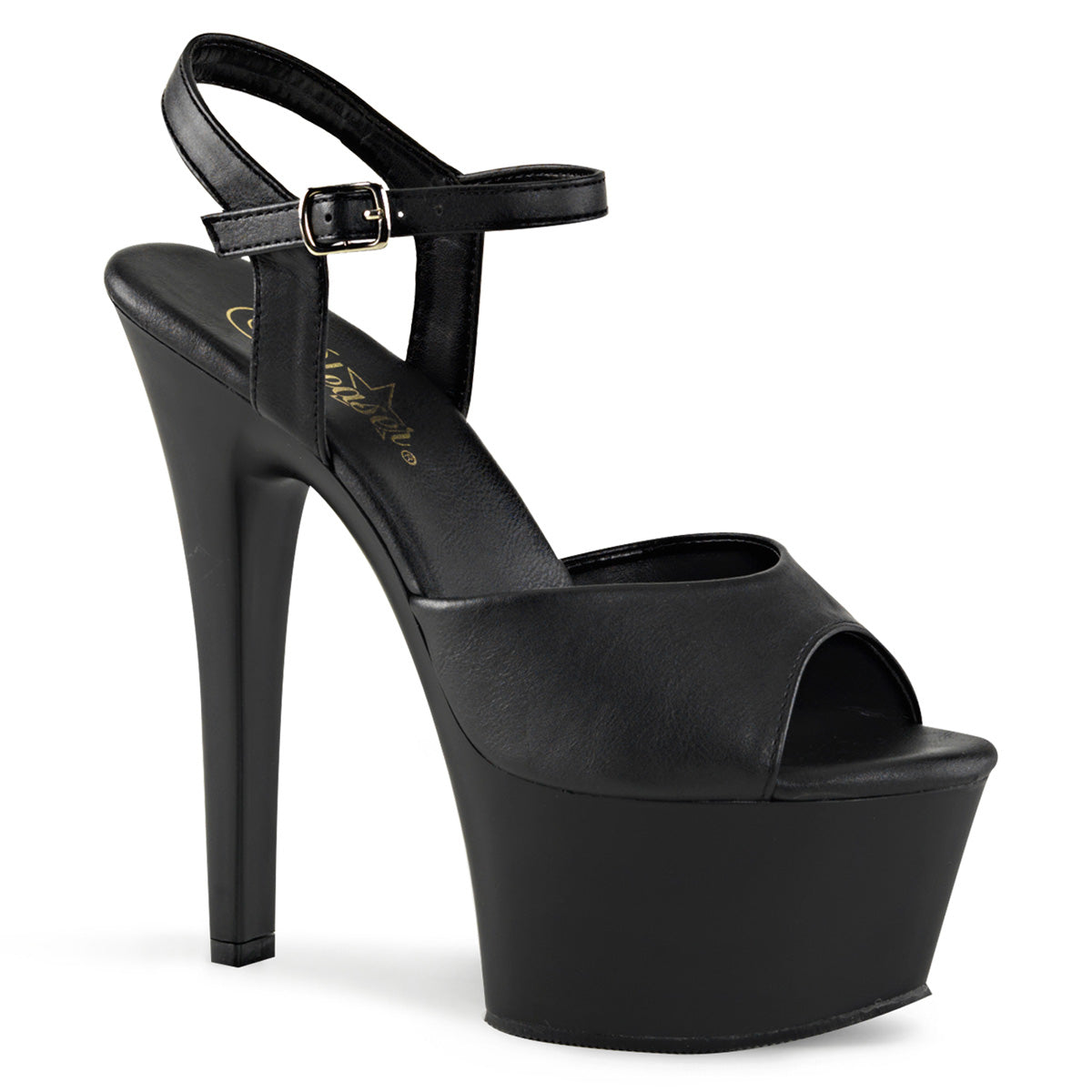 Pleaser Aspire-609 Vegan Friendly Ankle Strap Sandal