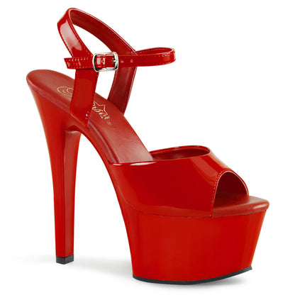 Pleaser Aspire-609 Vegan Friendly Ankle Strap Sandal
