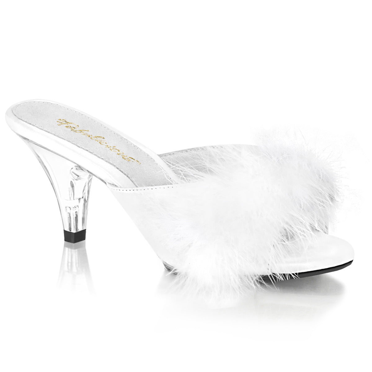 Pleaser Belle-301F Marabou Slipper