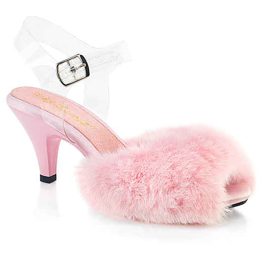 Pleaser BELLE-308FUR Fluffy Faux Sandal