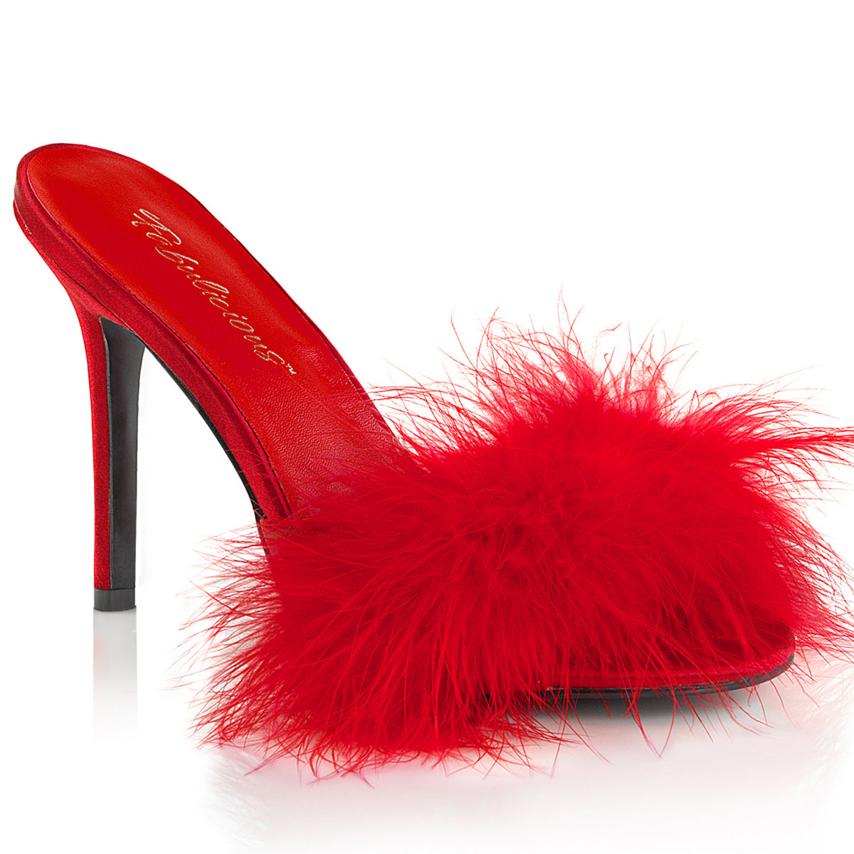Pleaser Classique-01F Marabou Slipper