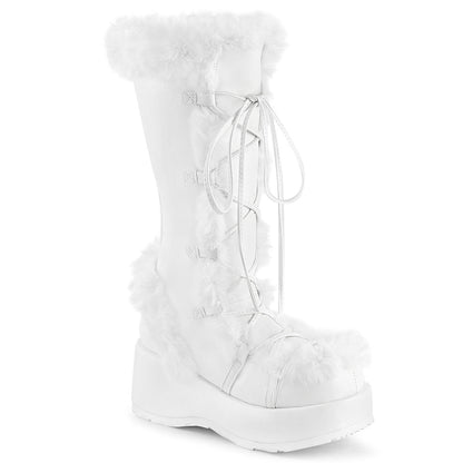 Demonia Cubby-311 Lace-Up Mid-Calf Boot W/Faux Fur