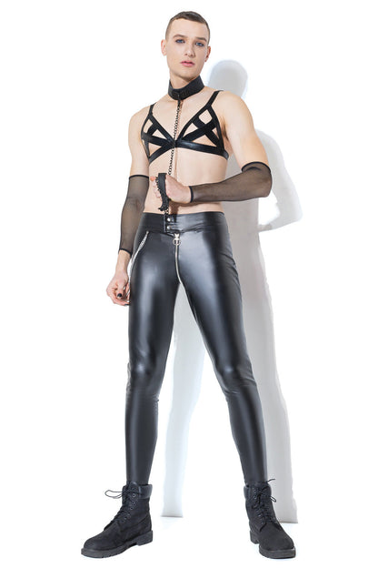 Coquette D9375  Bra Top & Leg Harness Set