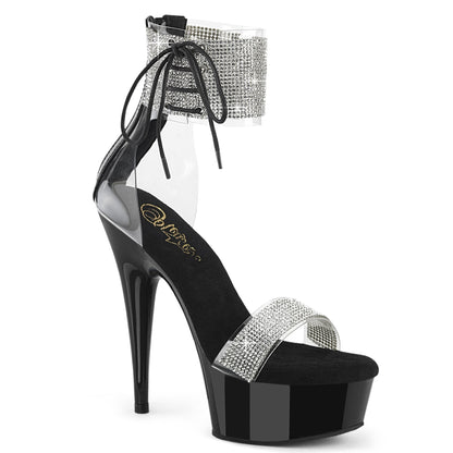 Pleaser Delight-627RS Platform Close Back Ankle Cuff Sandal