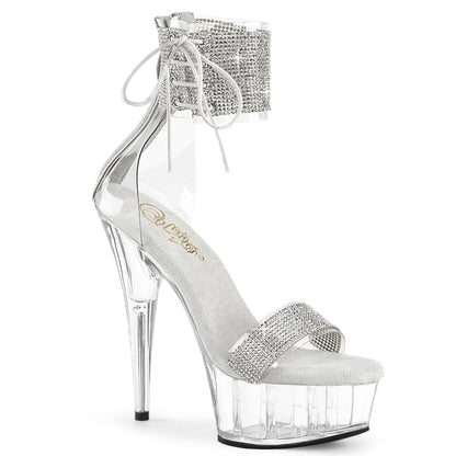 Pleaser Delight-627RS Platform Close Back Ankle Cuff Sandal