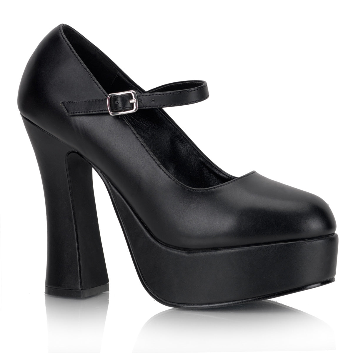 Demonia Dolly-50 Chunky Heel Ankle Strap Sandal