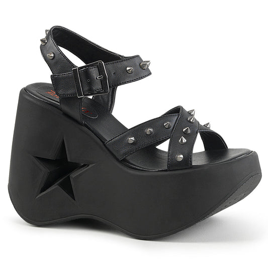 Demonia Dynamite-02 Criss Cross Ankle Strap Sandal