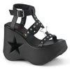 Demonia Dynamite-12 Ankle Strap Strappy Sandal W/Star Cutout