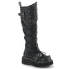 Demonia Emily-221 Knee High Boot W/Skull Buckle Strap