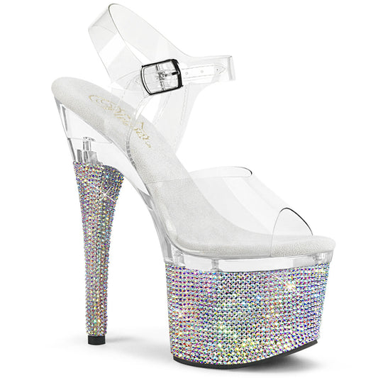 Pleaser Esteem-708DM Platform Ankle Strap Sandal W/RS