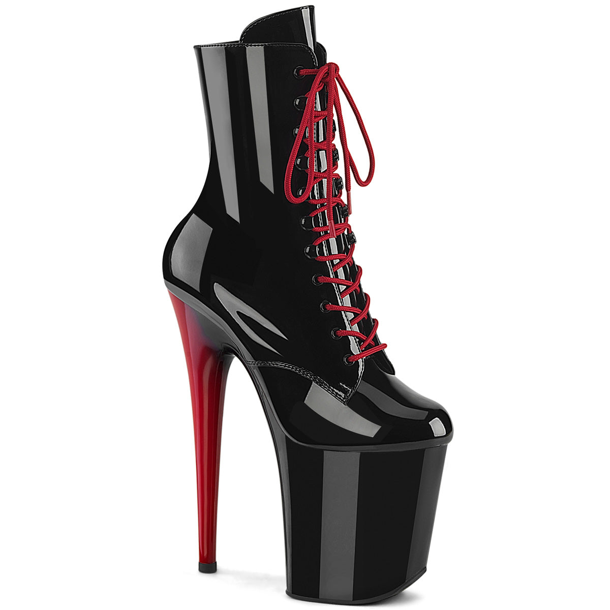 Pleaser Flamingo-1020 Lace Up Ankle Boot