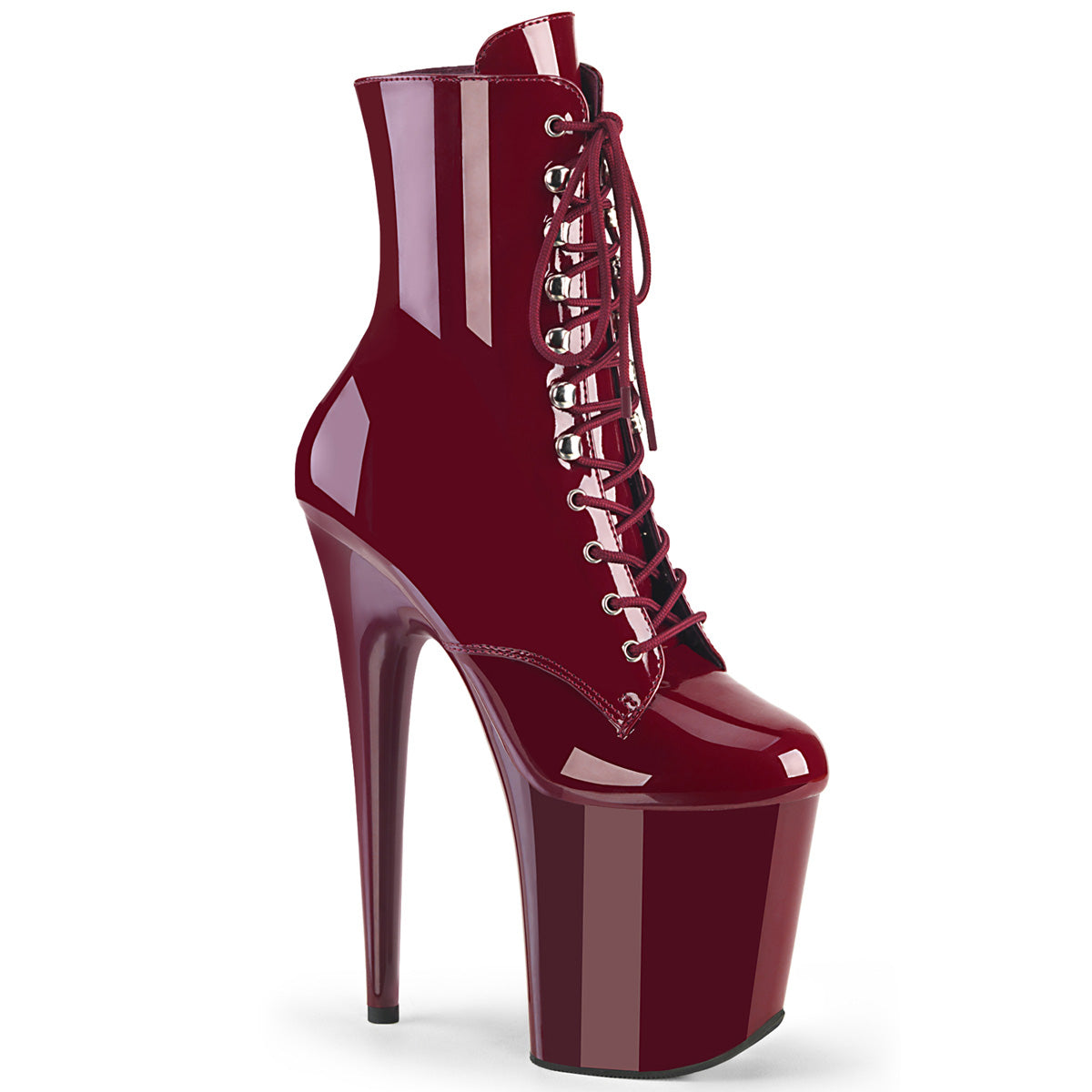 Pleaser Flamingo-1020-1 Lace-Up Front Ankle Boot